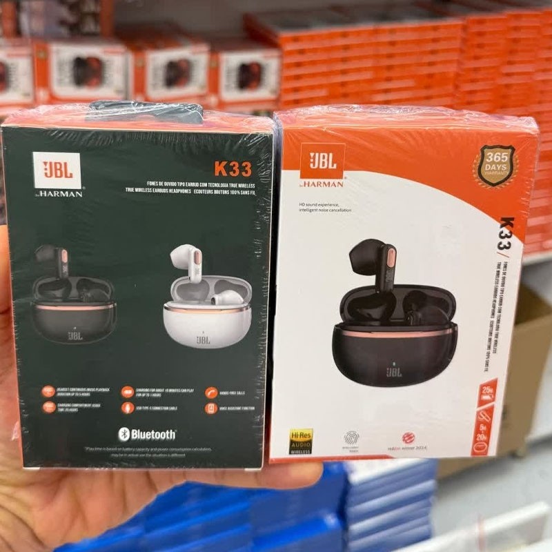 ایرپاد . هندزفری بلوتوث . هندزفری بیسیم جی بی ال JBL مدل k33 (ارسال رایگان سریع ) - تصویر 2