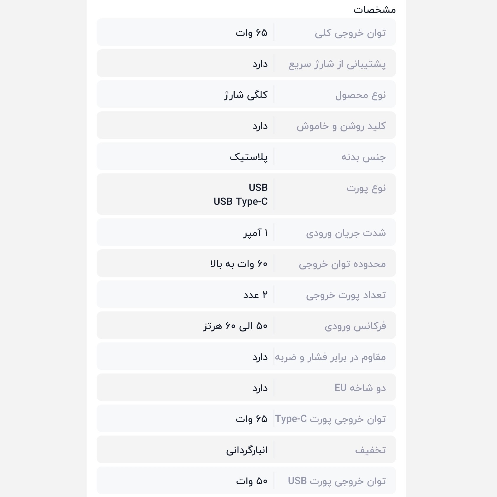 سر شارژر سه پورت یو اس بی و تایپ سی و لایتینگ 65 وات سامسونگ . کله شارژر فست (ارسال رایگان سریع) - تصویر 5