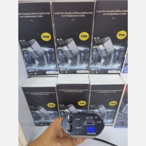 شارژر فندکی قوی و باکیفیت ماشین . خودرو . فست شارژ . تایپ سی و لایتینگ آیفون . با کابل جمع شونده (ارسال رایگان سریع)