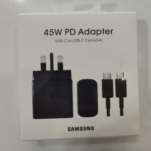 شارژر اورجینال سامسونگ 45 و 25وات کابل و کلگی دوسر تایپ سی فوق سریع s23 s24 s25 ultra fe a36 a55 a56 (ارسال رایگان سریع)