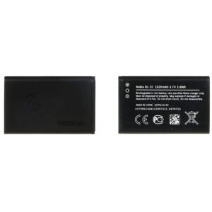 باتری موبایل نوکیا ساده دکمه ای Nokia مدل BL-5C با ظرفیت 1020mAh - اورجینال - DST (ارسال رایگان سریع امروز)